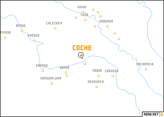 map of Côche