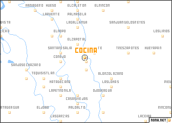 map of Cocina