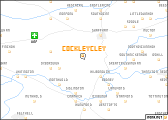 map of Cockley Cley