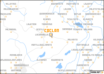 map of Coclán