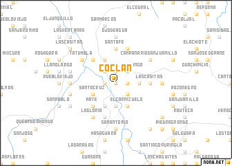 map of Coclán