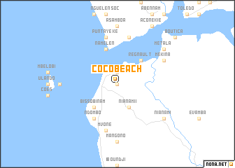 map of Cocobeach