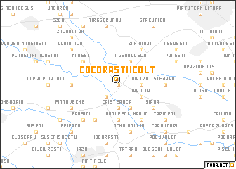 map of Cocorăştii-Colţ