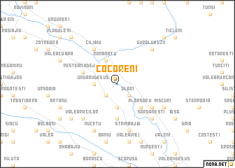 map of Cocoreni