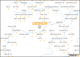 map of Cocoscia