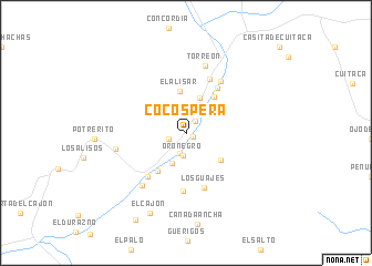 map of Cocóspera
