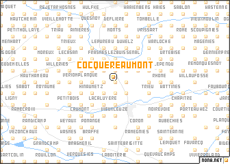 map of Cocquereaumont