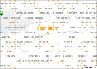 map of Cocriamont