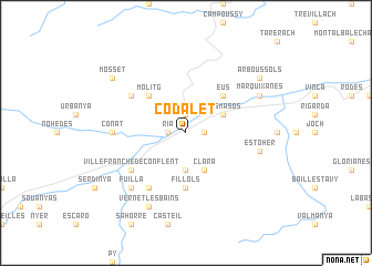 map of Codalet