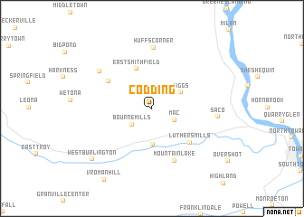 map of Codding