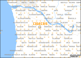 map of Codeçais