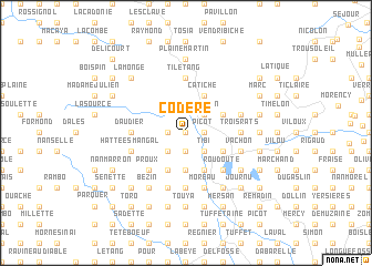 map of Codère