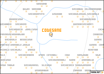 map of Codé Sane