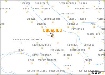 map of Codevico