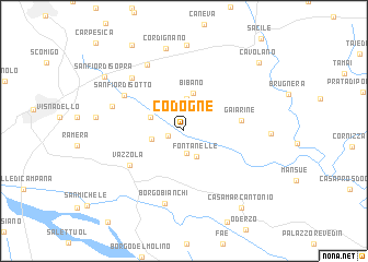 map of Codognè