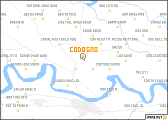 map of Codogno