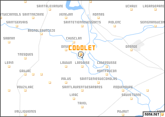 map of Codolet