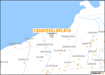 map of Codore de la Playa