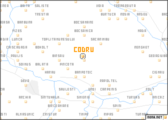 map of Codru