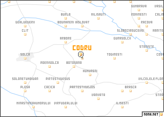 map of Codru