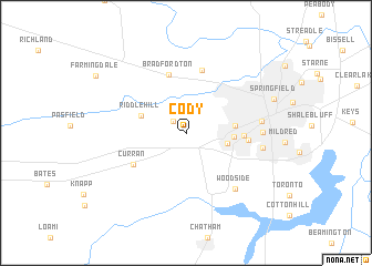 map of Cody