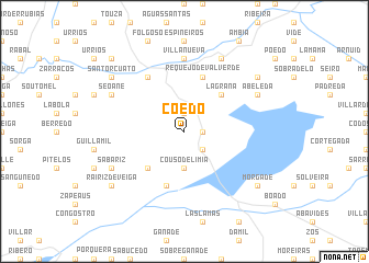map of Coedo