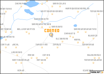 map of Coeneo