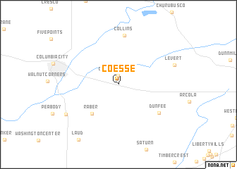 map of Coesse
