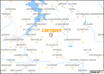 map of Coëtquen