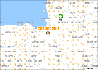 map of Cœur Droit