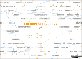 map of Coeuvres-et-Valsery