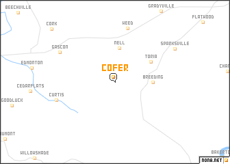 map of Cofer