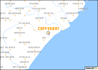 map of Coffee Bay