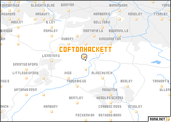 map of Cofton Hackett