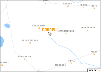 map of Cogdell