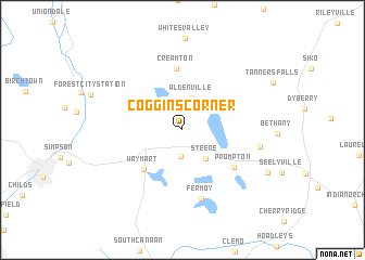 map of Coggins Corner