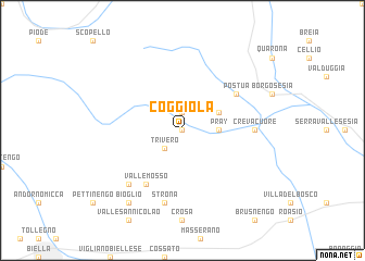 map of Coggiola