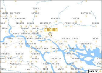 map of Cổ Giản