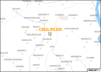 map of Cogîlniceni