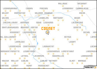 map of Cognet