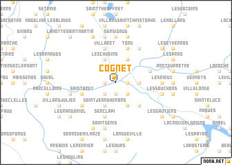 map of Cognet
