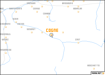 map of Cogne