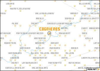 map of Cognières