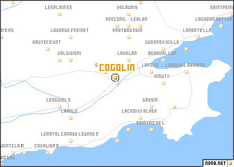 map of Cogolin