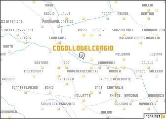 map of Cogollo del Cengio