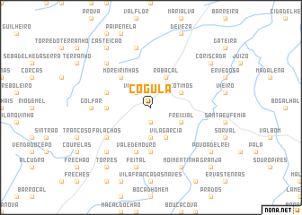 map of Cogula