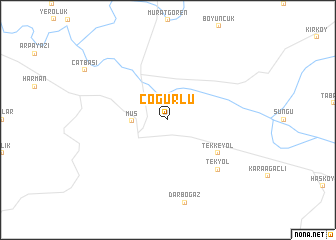 map of Çöğürlü