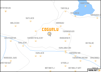 map of Çöğürlü