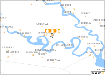 map of Cohoke