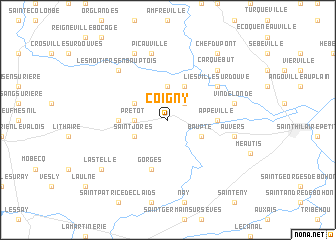 map of Coigny